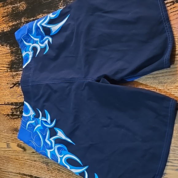 Piping Hot Global Board Riding Men's Blue Swim Shorts Size 38 - Picture 4 of 4